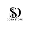 Black and white minimalist logo featuring stylized overlapping letters S and D above the text DOBA STORE.