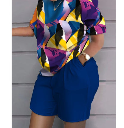 Tenue Y2K imprimée - Ensemble 2 pièces décontracté