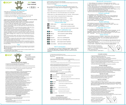 BDF-Tablette Android 13 pour enfants 7 pouces 4 Go RAM 64 Go ROM WiFi 5G batterie 4000mAh Doba Store