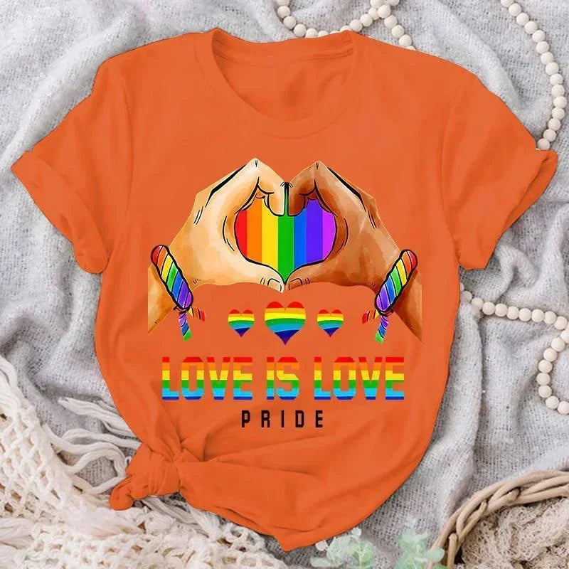 T-shirt LGBTQ+ femme - Style Pride moderne