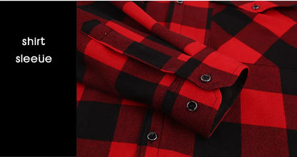 Chemise à carreaux américaine décontractée pour hommes grande taille automne hiver épaisse à capuche polaire manches longues Doba Store