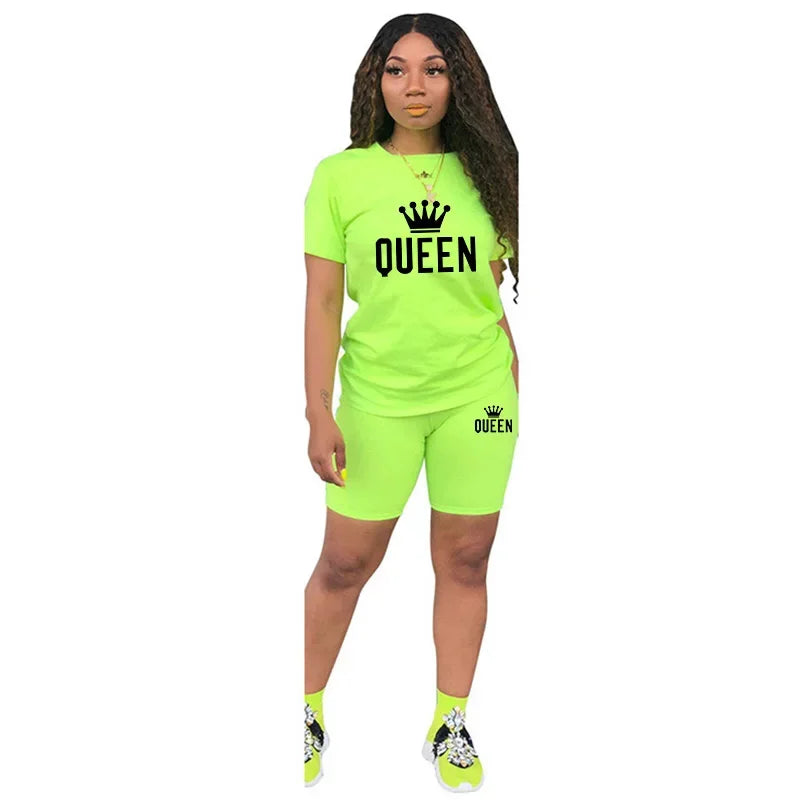Ensemble jogging Queen - Vue arrière short poches