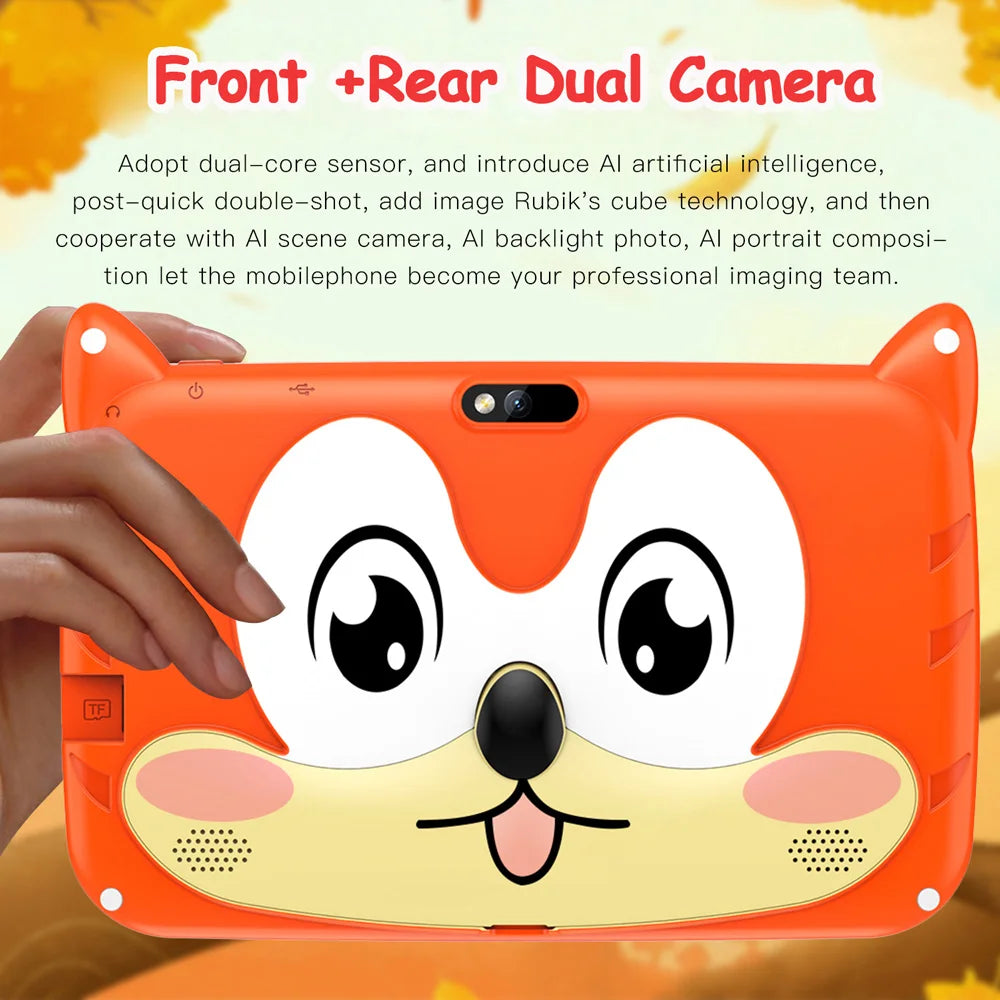 BDF-Tablette Android 13 pour enfants 7 pouces avec double caméra, 4 Go RAM, 64 Go ROM, WiFi 5G batterie 4000mAh Doba Store