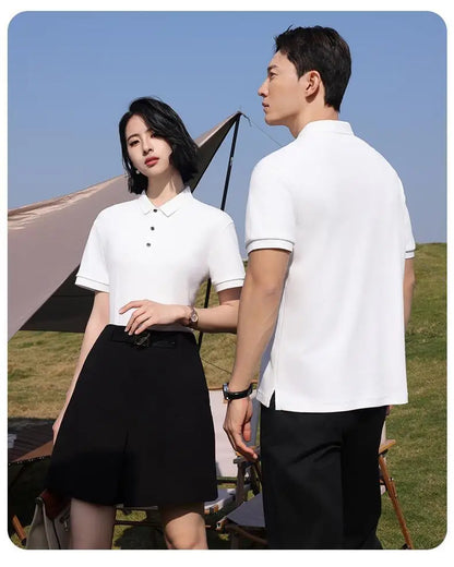 T-shirt à revers de haute qualité, chemise à manches courtes pour assistant de magasin Audi car 4S, polo de sport à la mode, 2025 par Doba Store