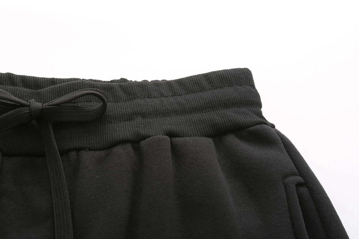 Sweat-shirt + pantalon de survêtement pour hommes, vêtements sport de haute qualité printemps automne 2025 Doba Store noir