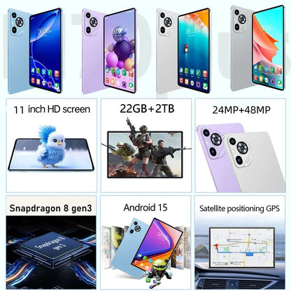 Nouvelle tablette Pad 16 Pro 11 pouces Android 22GB + 2TB 20000mah batterie Version mondiale 4G 5G double SIM WIFI Doba Store