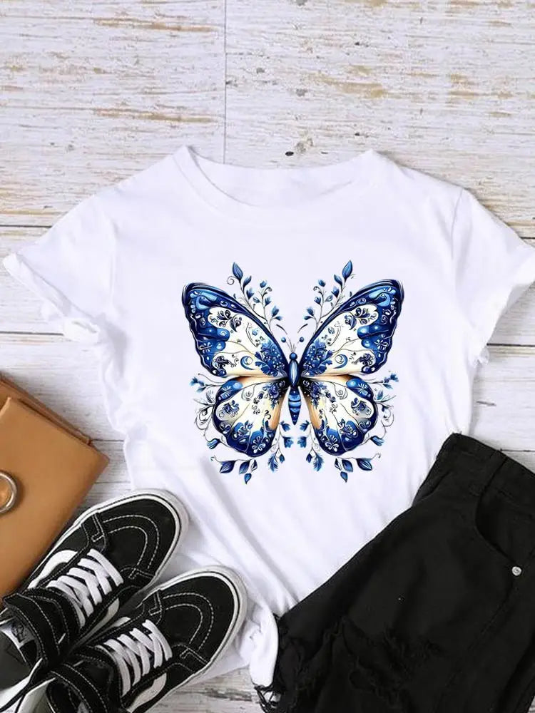 Haut femme floral - Comparaison des tailles