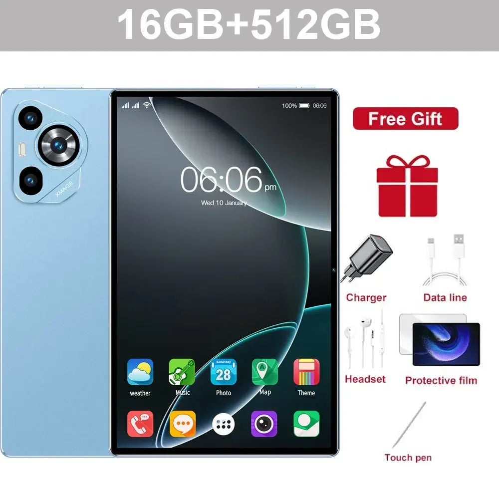 Nouvelle tablette Pad 16 Pro 11 pouces Android 22GB + 2TB batterie 20000mah 4G 5G double SIM WIFI Doba Store