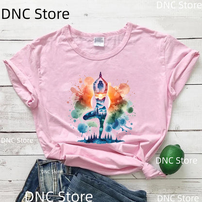 T-shirt yoga Harajuku - Détail qualité tissu respirant