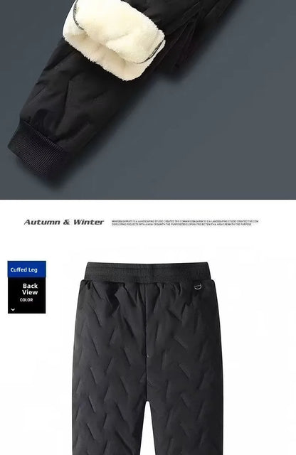 Pantalon de neige en velours d'agneau pour homme doublure Fce chaud coupe-vent coton hiver Doba Store