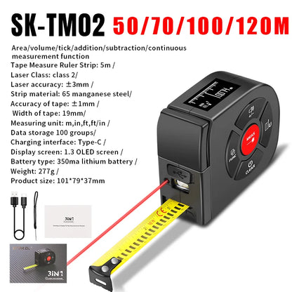 SNAKOL 120M - Outil de mesure multifonction pour construction