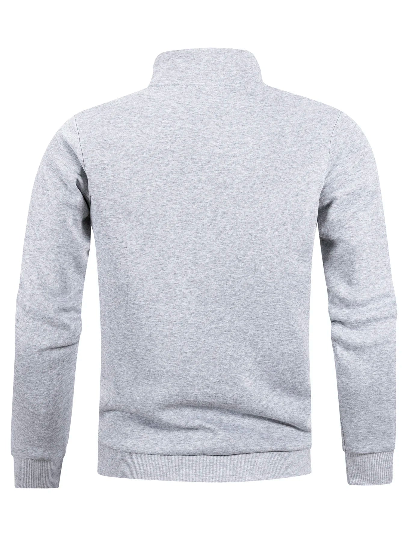 Automne hommes pull à fermeture éclair col roulé chandails chauds couleur unie manches longues mode Doba Store