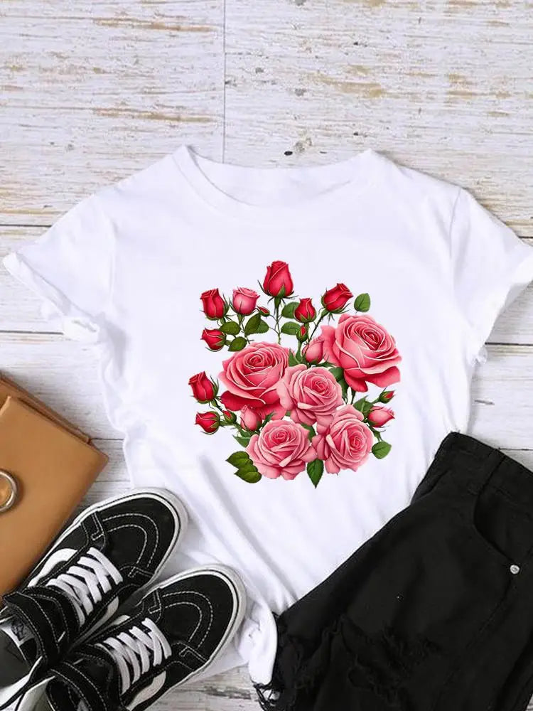 T-shirt femme floral - Guide des tailles