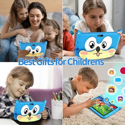 BDF-Tablette Android 13 pour enfants 7 pouces, 4 Go RAM, 64 Go ROM, WiFi 5G, batterie 4000mAh Doba Store cadeau éducatif