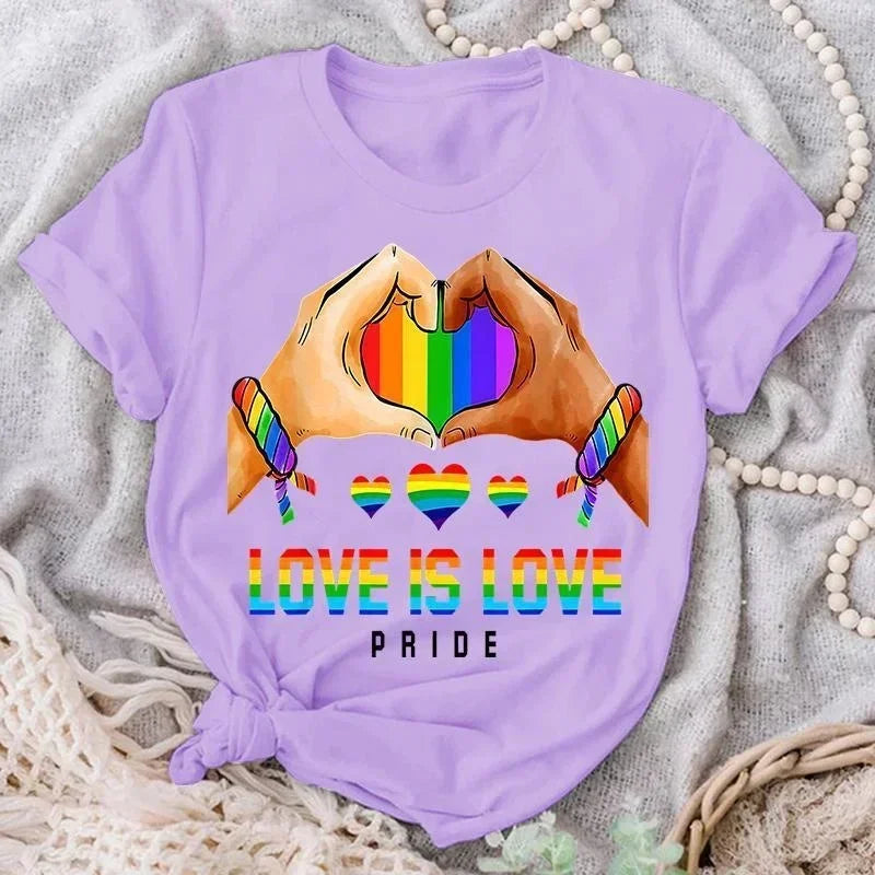 Haut Pride grande taille - T-shirt LGBTQ+ décontracté