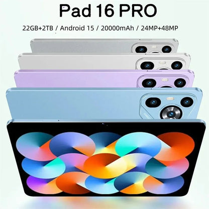Nouvelle tablette Pad 16 Pro 11 pouces Android 22GB + 2TB 20000mah batterie Version mondiale 4G 5G double SIM WIFI Doba Store
