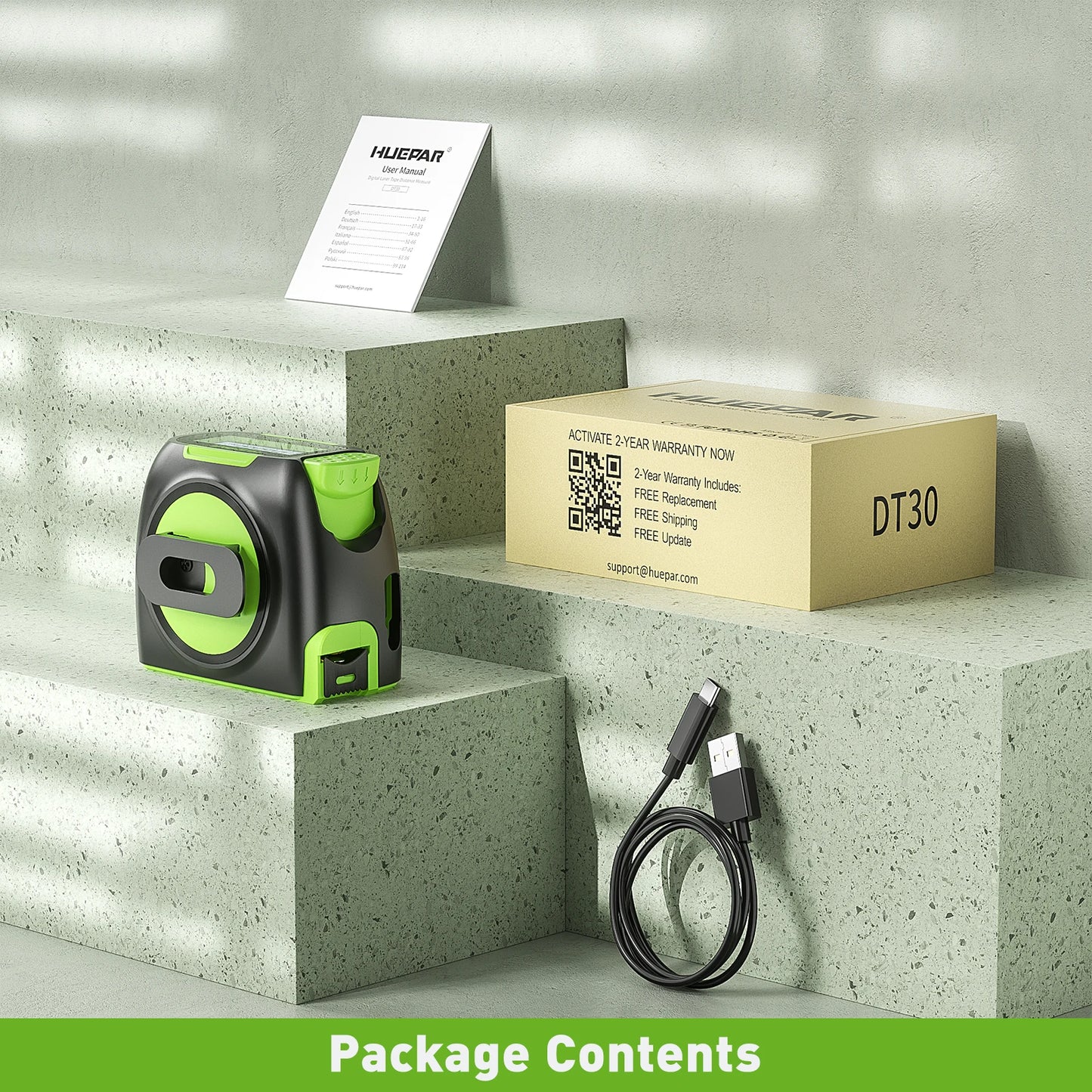 Mesure laser Huepar DT30 - Précision professionnelle pour bricolage