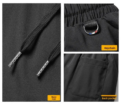 Pantalon de sport en coton épais pour hommes, jambe droite, décontracté, coupe ample, chaud hiver par Doba Store