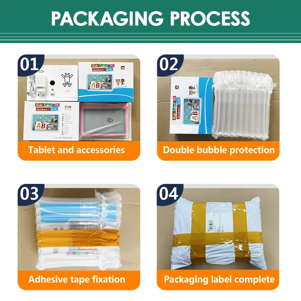 BDF-Tablette Android 13 pour enfants 7 pouces avec extension 1 To, 4 Go RAM, 64 Go ROM, WiFi 5G batterie 4000mAh Doba Store emballage sécurisé