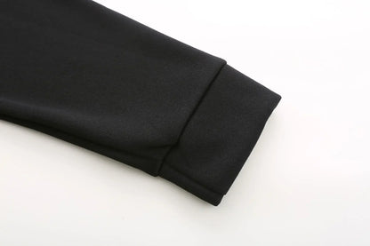 Sweat-shirt + pantalon de survêtement pour hommes, vêtements de sport haute qualité printemps automne 2025 Doba Store noir