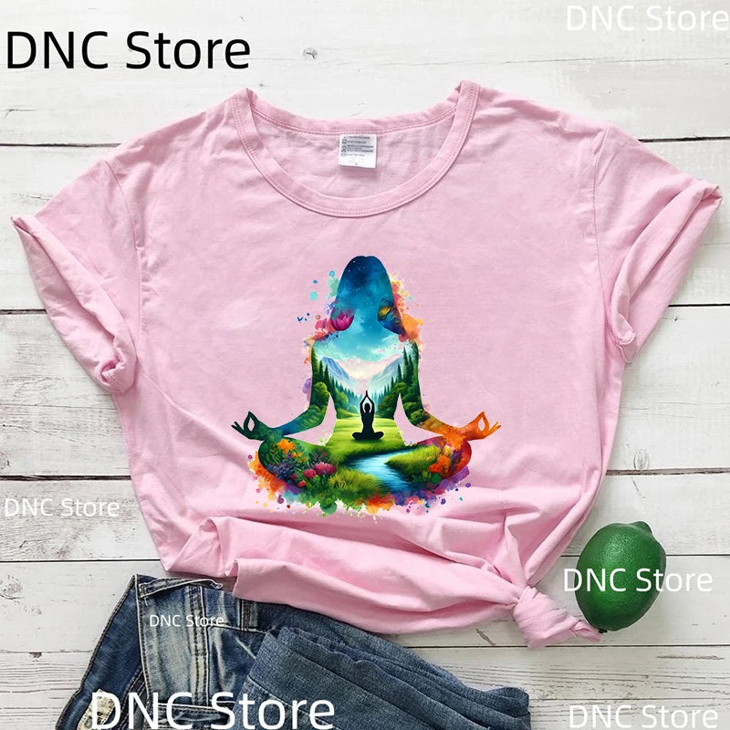 Haut yoga méditation - Vue détail col rond