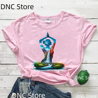 T-shirt yoga kawaii - Guide des tailles S à XXL