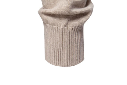 AIOPESON hommes col rond pull pull tricoté coton rayé automne hiver chaud chandails pour hommes Doba Store détail manche