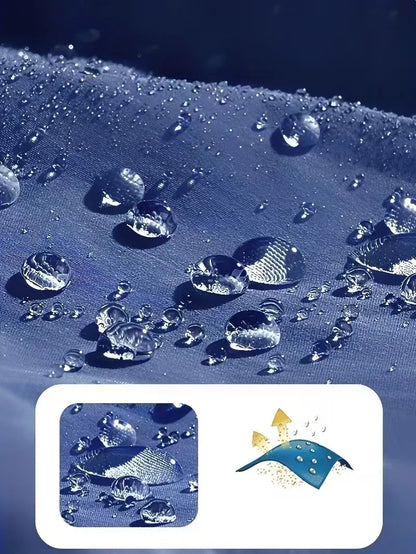 Détails tissu imperméable avec gouttes d'eau sur Red Bull doudoune manteau pour hommes printemps et automne Style à capuche détachable Doba Store