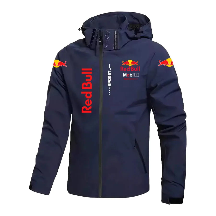 Red Bull doudoune manteau pour hommes printemps et automne Style à capuche détachable extérieur coupe-vent Doba Store