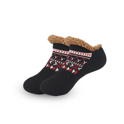 Chaussettes thermiques pour hommes pantoufles moelleuses d'hiver chaudes antidérapantes Doba Store pour maison et sommeil