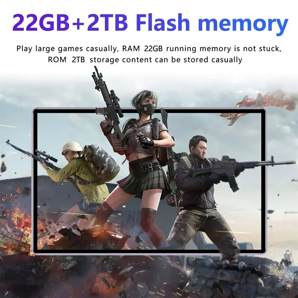Nouvelle tablette Pad 16 Pro 11 pouces Android 22GB + 2TB batterie 20000mah Version mondiale 4G 5G double SIM WIFI Doba Store