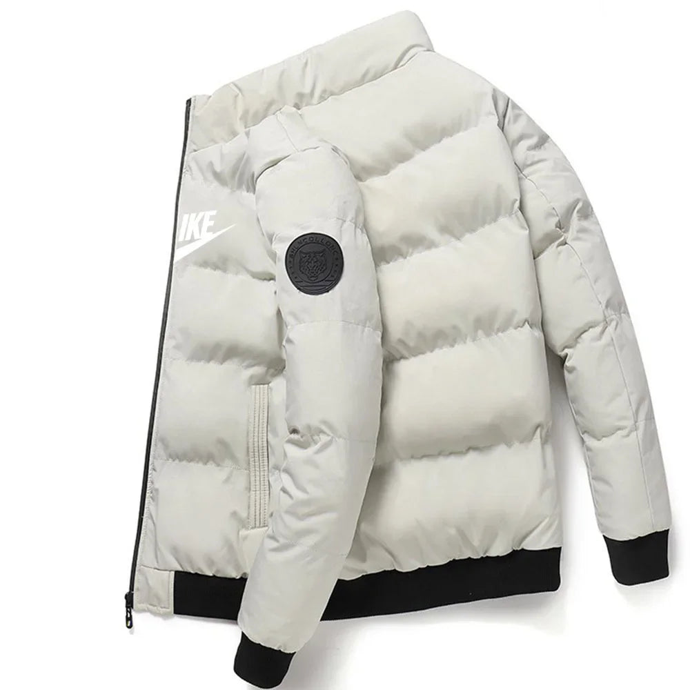 Manteau élégant en coton chaud à col montant pour hommes pour l'automne et l'hiver de 2025 avec fonction coupe-vent extérieure et Zi de haute qualité Doba Store