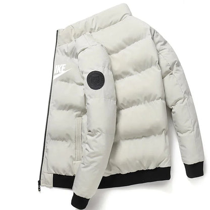 Manteau élégant en coton chaud à col montant pour hommes pour l'automne et l'hiver de 2025 avec fonction coupe-vent extérieure et Zi de haute qualité Doba Store