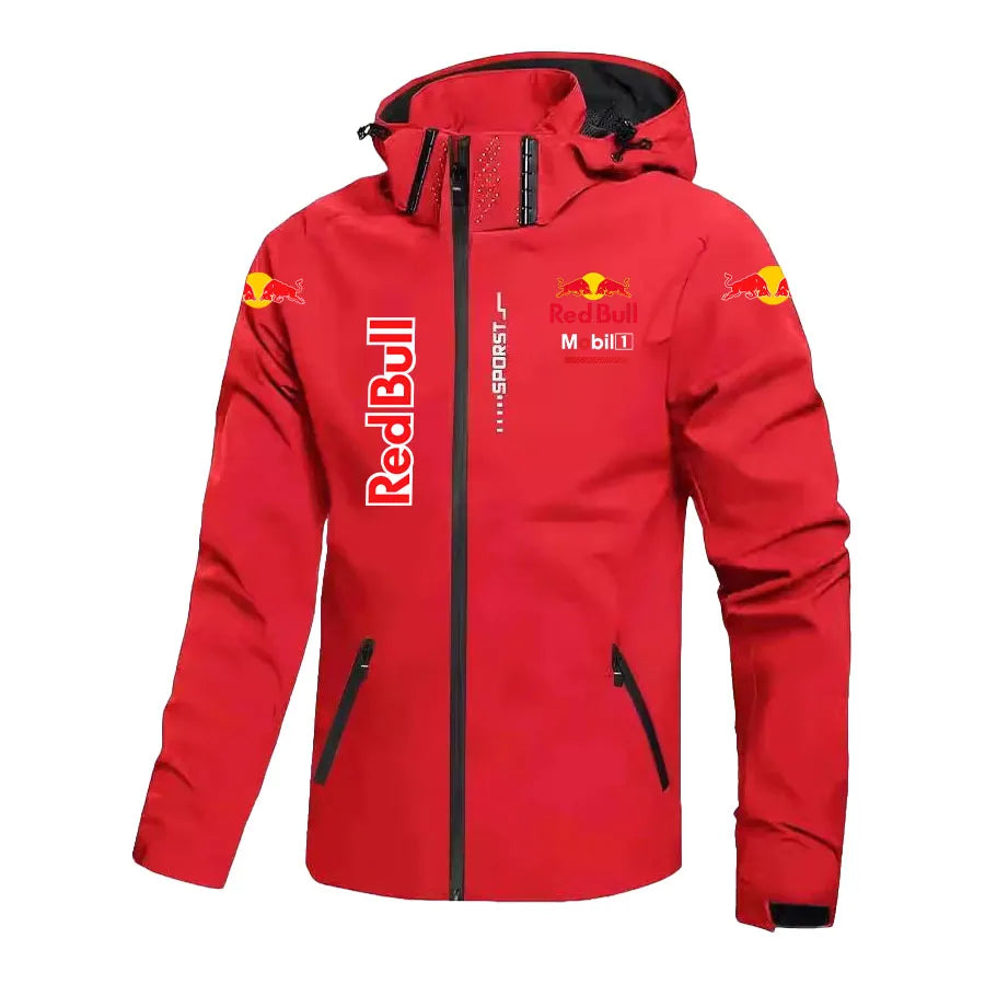 Red Bull doudoune manteau pour hommes printemps et automne Style à capuche détachable extérieur coupe-vent Doba Store