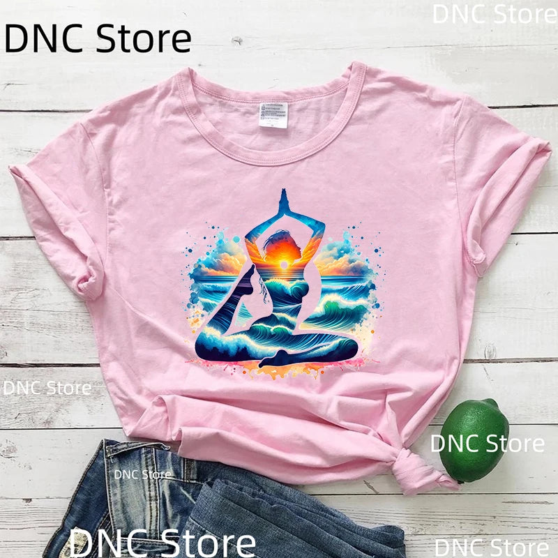 Haut Harajuku méditation - Tissu coton-polyester confortable