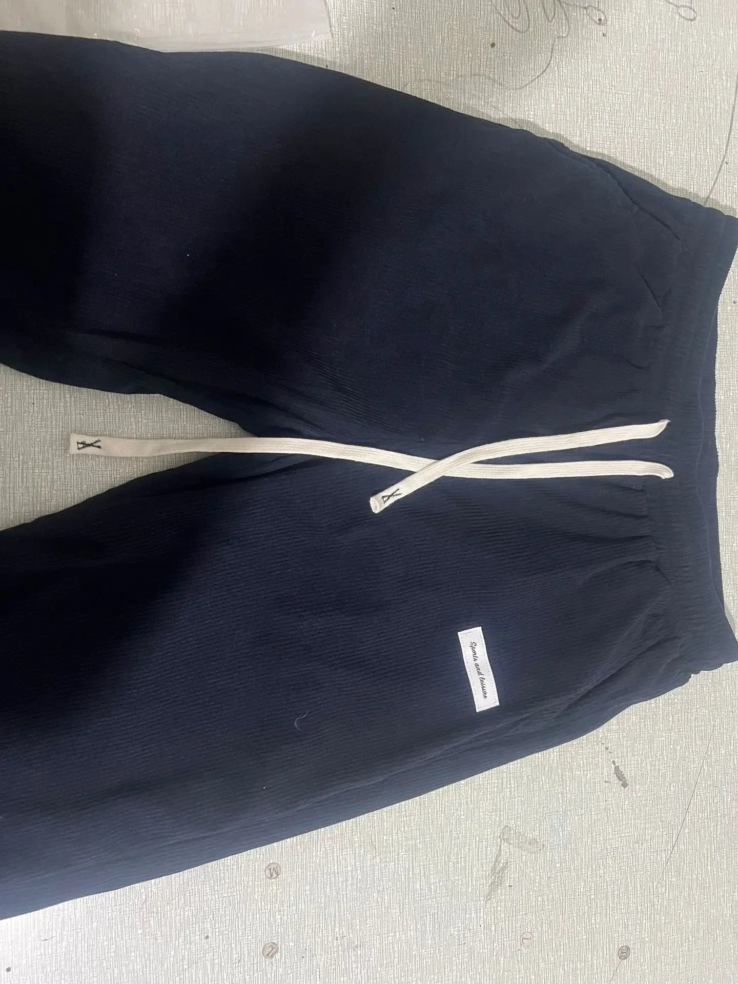 Pantalon décontracté en velours côtelé pour hommes, manches courtes, jambe droite, tendance de rue, marque Vintage, Long à la mode par Doba Store