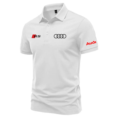 T-shirt à revers de haute qualité, chemise à manches courtes pour assistant de magasin Audi car 4S de Doba Store, polo sport 2025