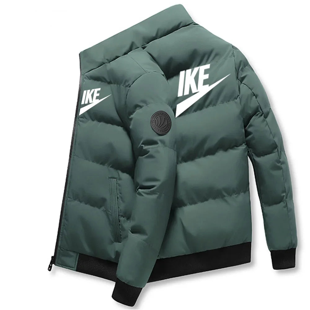 Manteau élégant en coton chaud à col montant pour hommes automne hiver 2025 coupe-vent extérieure et Zi Doba Store