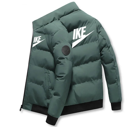 Manteau élégant en coton chaud à col montant pour hommes automne hiver 2025 coupe-vent extérieure et Zi Doba Store