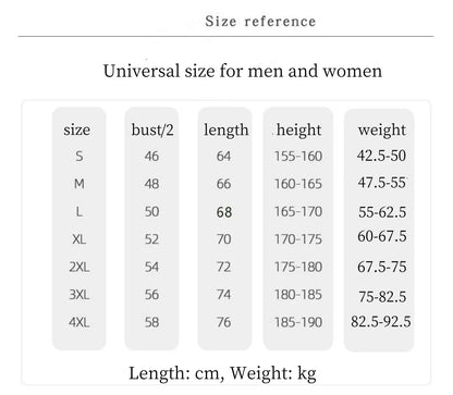 Tableau des tailles universelles homme et femme pour T-shirt à revers de haute qualité Doba Store modèle assistant de magasin Audi car 4S 2025