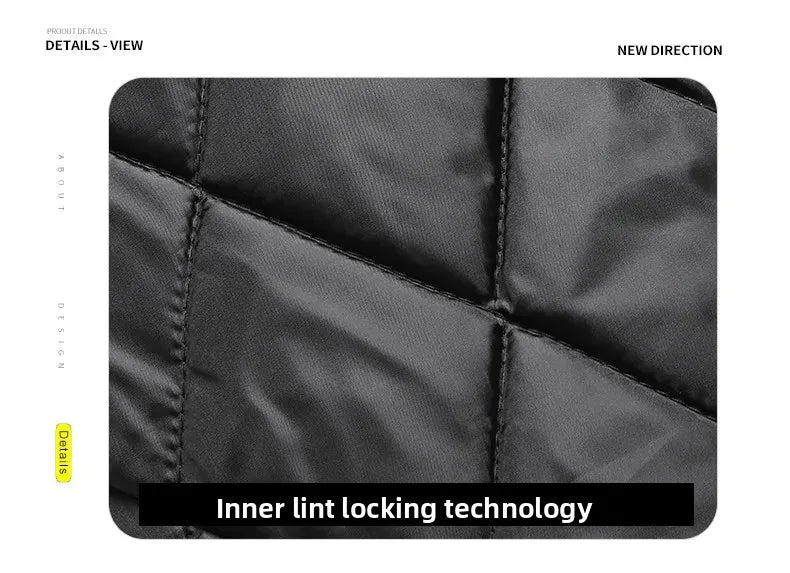 Détail matière Pantalon de sport en coton épais pour hommes, jambe droite, décontracté, coupe ample, chaud Doba Store hiver