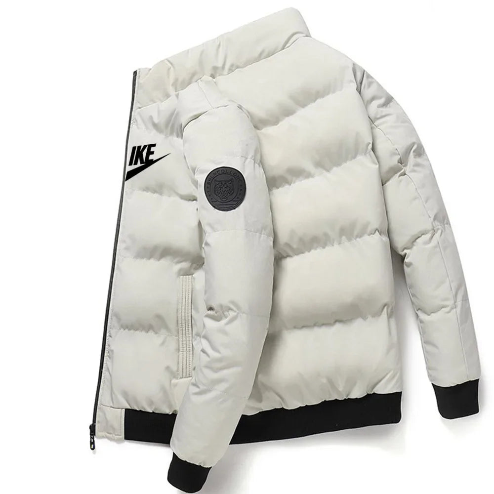 Manteau élégant en coton chaud à col montant pour hommes pour l'automne et l'hiver de 2025, coupe-vent extérieure par Doba Store