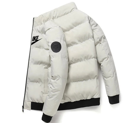 Manteau élégant en coton chaud à col montant pour hommes pour l'automne et l'hiver de 2025, coupe-vent extérieure par Doba Store