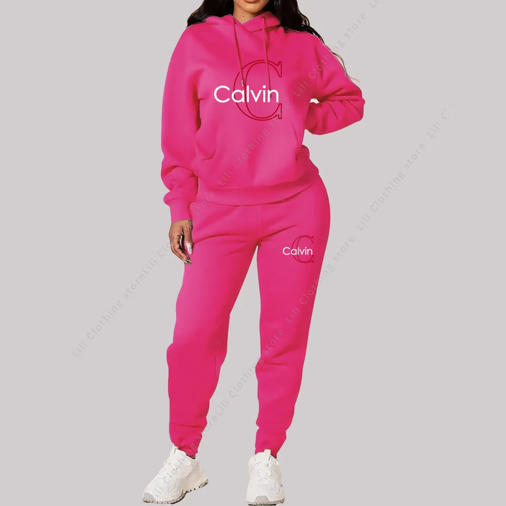 Survêtement femme designer 2025 - Sweat capuche pantalon 2 pièces