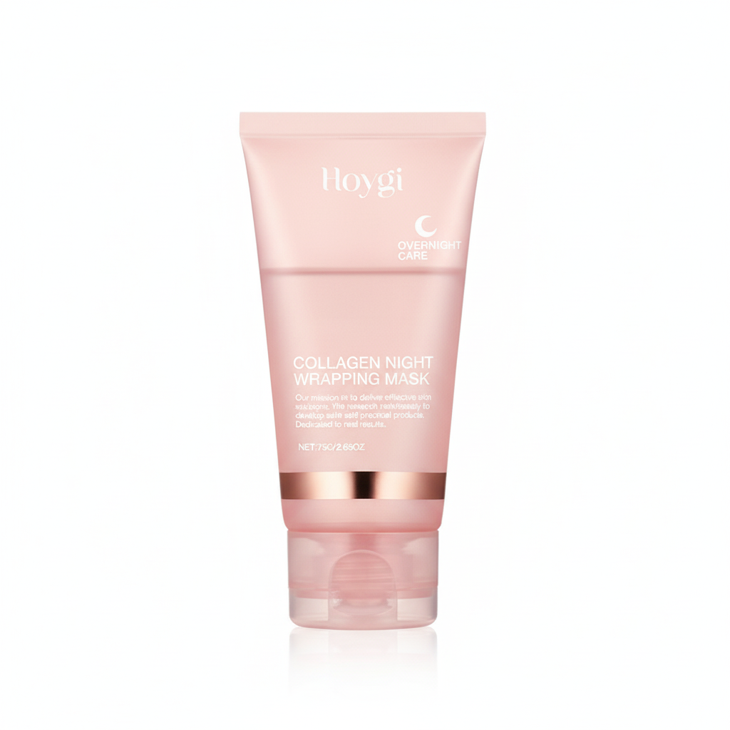 Masque facial décollable au collagène pour la nuit, masque d'emballage de nuit au collagène coréen, hydrate en profondeur, masque de soins de nuit, crème 75ml